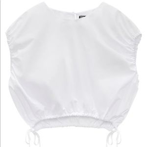 Zara poplin top
